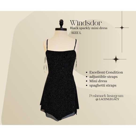 Windsdor black mini dress - Picture 1 of 6